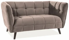 Sofa CASTELLO VELVET 2 beżowa SIGNAL