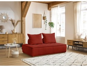 Ceglasta sofa z materiału bouclé 175 cm Elisa – Bobochic Paris