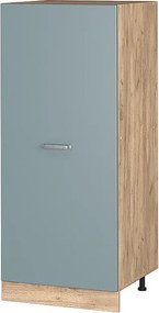 Wysoka szafa niebiesko-szary 60x57x143 r-line