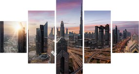 Obraz - Panorama Dubaju (125x70 cm)
