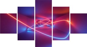 Obraz nowoczesnej abstrakcji (125x70 cm)