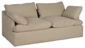 Beżowa lniana sofa 180 cm – Ixia
