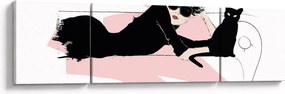 Obraz - Modna dama (170x50 cm)