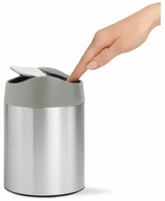 Simplehuman Kosz na śmieci na stół MINI 1,5 l, stal nierdzewna
