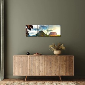 Obraz - Zatoka Phang Nga (z zegarem) (90x30 cm)