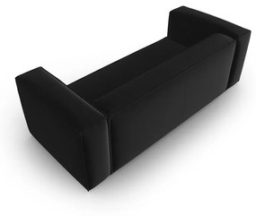 Czarna aksamitna sofa 200 cm Mackay – Cosmopolitan Design