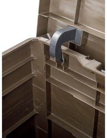 Ciemnobrązowa skrzynia ogrodowa Woodys – Toomax