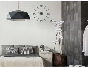 Zegar ścienny naklejany duży nowoczesny akrylowy na ścianę do salonu loft