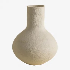 Wazon Dekoracyjny Z Papier-mâché Arganil Biała - Sklum