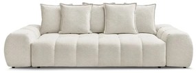Biała sofa z tkaniny szenilowej 278 cm Everest – Bobochic Paris