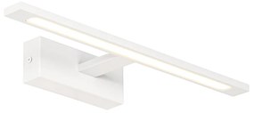 Lampa ścienna biała 41,5 cm w komplecie z LED IP44 - Jerre