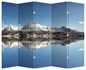 Parawan - Góry i ich odbicie (210x170 cm)