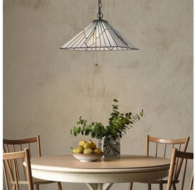 Elstead TF-ALDERLEY-P - Żyrandol Tiffany ALDERLEY na łańcuchu 1xE27/60W/230V