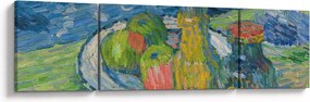 Obraz - Alexej von Jawlensky, Still Life with Bottles and Fruit, reprodukcje (170x50 cm)