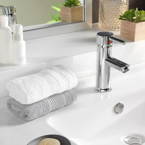 Biały bawełniany ręcznik frotte 30x50 cm Tendresse – douceur d'intérieur