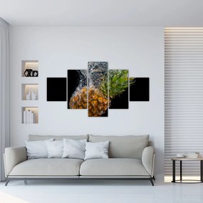 Obraz ananasa w wodzie (125x70 cm)