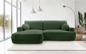 Narożnik FUEGO wolnostojący układ L strona Lewa z funkcją spania w tkaninie Bubble 12