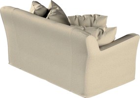 Pokrowiec na sofę Tomelilla 2-osobową nierozkładaną kolor beżowy tkanina strukturalna