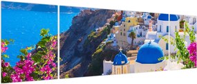 Obraz - Santorini, Grecja (170x50 cm)