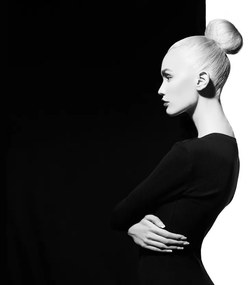 Fototapeta - Kobieta à la yin i yang (196x136 cm)