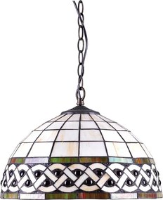Dekoracyjna lampa wisząca witrażowa - 6X S1001 B8-D02