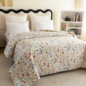 Narzuta na łóżko HERBALIS kremowa Rozmiar: 220 x 240 cm