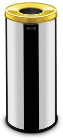 Kosz na śmieci do segregacji odpadów, 45 L, nierdzewny, bez naklejki, plastik