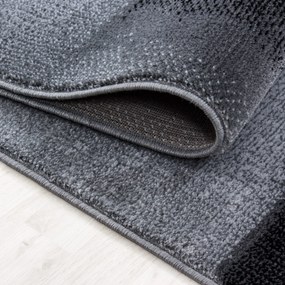Dywan nowoczesny Parma Fale szaro-czarny 240 cm x 340 cm