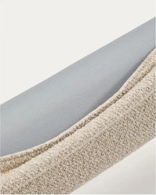 Beżowe tapicerowane łóżko dwuosobowe bez stelaża 160x200 cm Odina – Kave Home