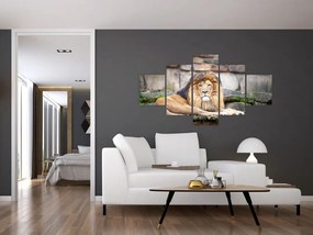 Obraz lwa (125x70 cm)