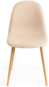 Pakiet 4 krzese z tkaniny Teok