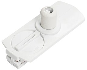 Designerska lampa wisząca biała z adapterem szynowym 1-fazowym - Iconic Tubo Nowoczesny Oswietlenie wewnetrzne