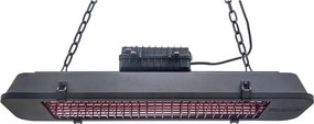 Wiszący promiennik podczerwieni na taras, 2500 W, czarny