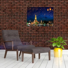 Obraz - Lampiony szczęścia, Bangkok (70x50 cm)