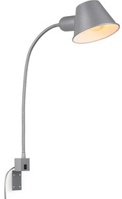 Briloner 2079-014 - Elastyczna lampa naścienna 1xE27/10W/230V srebrny