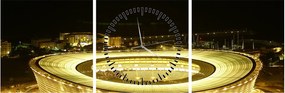 Obraz - stadion piłkarski (z zegarem) (90x30 cm)