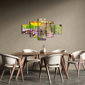 Obraz abstrakcji - malarstwo (125x70 cm)