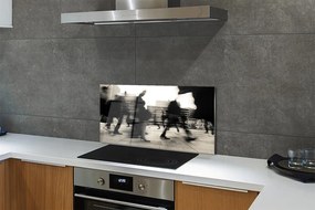 Panel nad Blat Kuchenny Tłum Ludzi w Metropolii