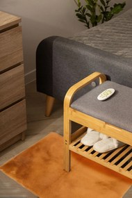 Dywanik futrzany Rudy 50x80 cm miękki Dekoracyjny Antypoślizgowy Estetyczny