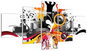 Obraz - Muzyka (125x70 cm)