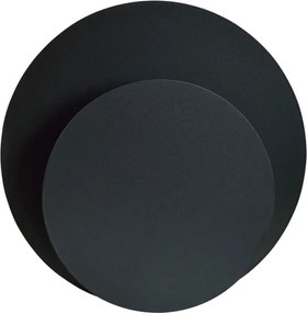 Czarny okrągły nowoczesny kinkiet - D028 C7-E85