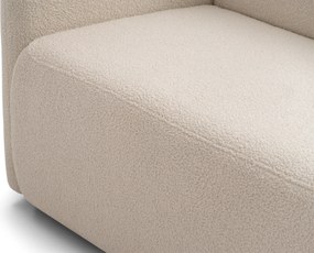 Sofa rozkładana Nido trzyosobowa 140 cm z pojemnikiem - jasny beżowy boucle Quelle 03