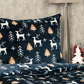 4Home pościel mikroflanela Nordic Deer, 140 x 200 cm, 70 x 90 cm