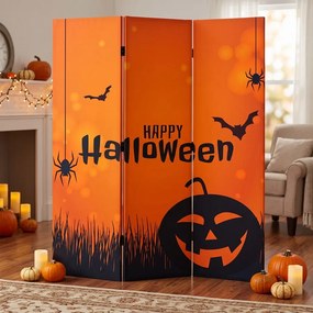 Parawan pokojowy 3-częściowy 135x172 Dwustronny dekoracyjny tematyczny świąteczny Czerwony Radosne Halloween