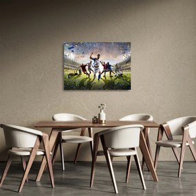 Obraz na szkle - Piłka nożna (70x50 cm)