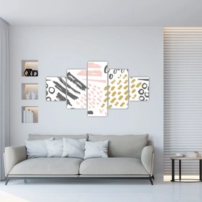 Obraz - Uderzenia abstrakcyjne (125x70 cm)