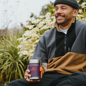 Termos Stanley 400 ml z łyżką/widelcem Plum