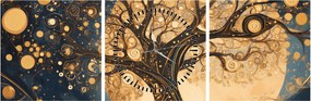 Obraz – Surrealistyczne drzewo (z zegarem) (90x30 cm)