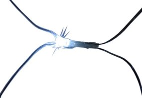 Świąteczna LED świetlna sieć - 2 x 2  m, 160 LED, zimna biel