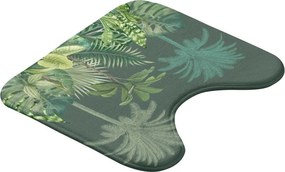 Zielony tekstylny dywanik łazienkowy do WC 45x45 cm Vagabonde – douceur d'intérieur